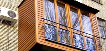 Внешняя отделка балкона