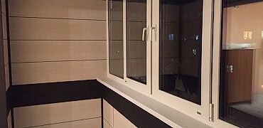 Отделка балкона МДФ панелями
