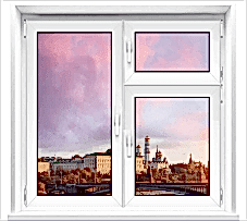 Пластиковое окно с форточкой