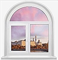 Пластиковое окно с двумя створками