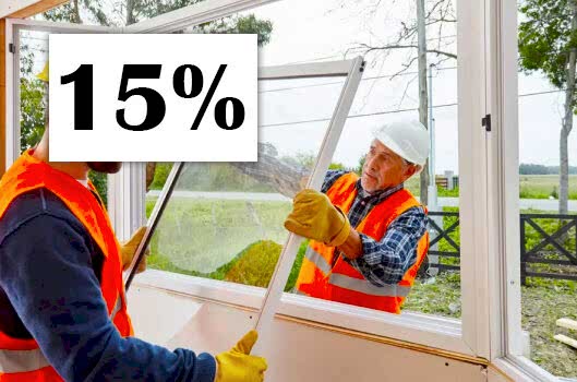 Скидка 15% на монтаж окон!